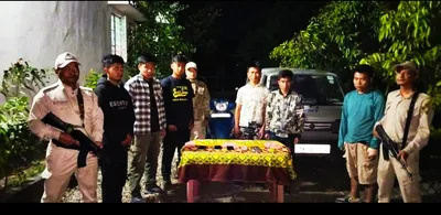 manipur police foil kidnapping bid  nab 6 kcp pwg cadres