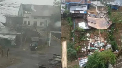 over 2 500 houses  churches  schools and govt  structures damaged in mizoram thunderstorm