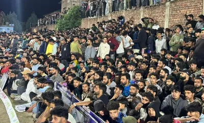 pulwama hosts first ever night cricket tournament