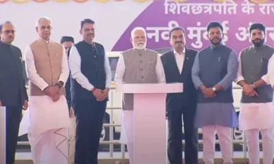 pm modi inaugurates phase 1 of navi mumbai international airport