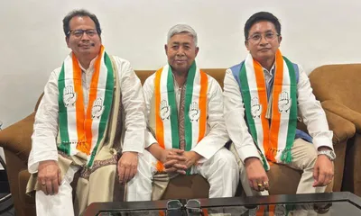 three bjp leaders from manipur join congress  cite mishandling of state crisis