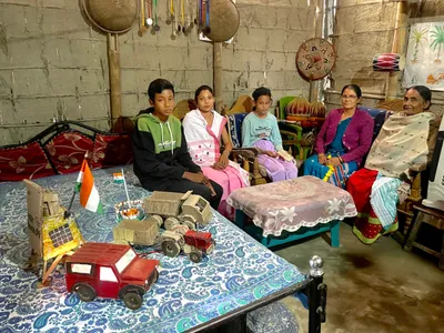 assam  bajali schoolboy’s electric bamboo models showcase rural innovation
