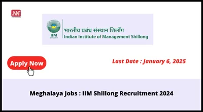 meghalaya jobs   iim shillong recruitment 2024