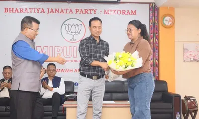 bjp fields lalhmangaiha for dampa bypoll in mizoram