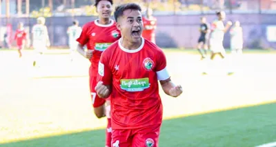 meghalaya  shillong lajong secures 2 1 victory over trau fc from manipur in i league 2023 match