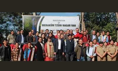 nagaland  mokokchung village inaugurates 50 hectare urban forest to promote biodiversity