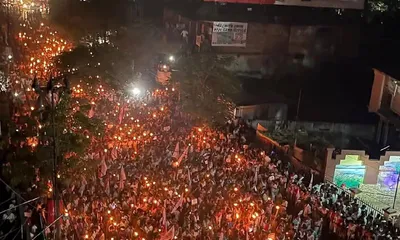 assam  nearly 20 000 matak community members protest in dibrugarh demanding st status