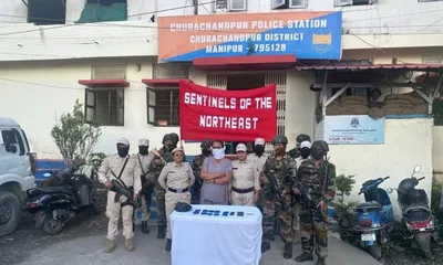 manipur  woman held in churachandpur with 2 000 wy tablets worth rs 17 lakh