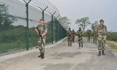 tripura  bsf detains bangladeshi jawan illegally crossing border