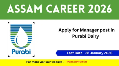 assam career 2026   apply for manager post in purabi dairy