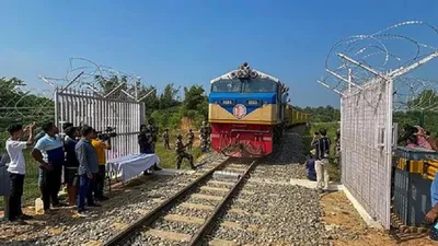 tripura  trail run for agartala akhaura international rail link completes successfully  inauguration soon