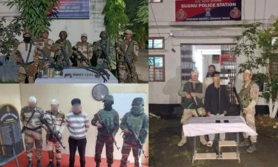 two insurgents arrested  weapons recovered in manipur