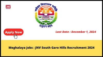 meghalaya jobs   jnv south garo hills recruitment 2024