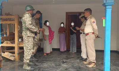 manipur  combined force launches anti insurgency operation at wabagai buffalo farm