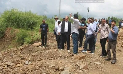 nagaland officials assess flood situation in chumoukedima