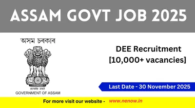 assam govt job 2025   dee recruitment  10 000  vacancies 