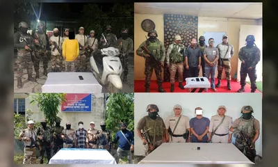 manipur  army  police nab five militants  weapons  amp  documents seized