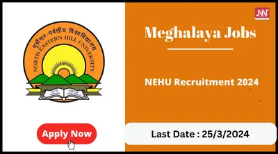 meghalaya jobs   nehu recruitment 2024