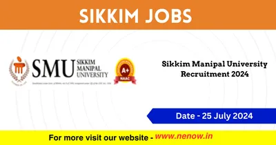 sikkim jobs   sikkim manipal university recruitment 2024