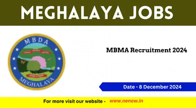 meghalaya jobs   mbma recruitment 2024