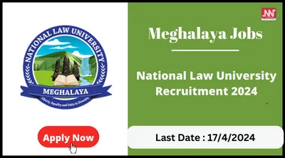 meghalaya jobs   national law university recruitment 2024