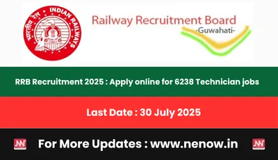 rrb recruitment 2025   apply online for 6238 technician jobs