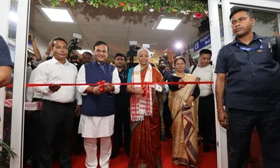 assam  fm nirmala sitharaman unveils rs 632 cr brahmaputra riverfront  gateway of guwahati