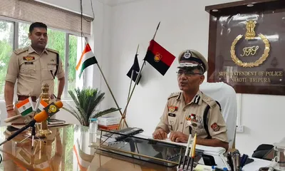 tripura’s conviction rate stands at 30 percent  says dgp anurag dhankar