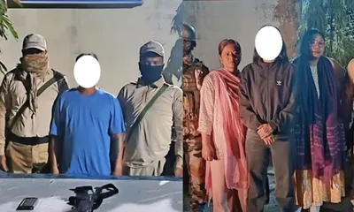 manipur  two insurgents arrested  weapons cache recovered in imphal west