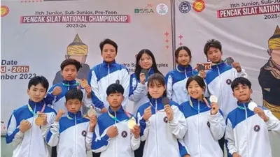 arunachal wins 10 medals at national pencak silat championships