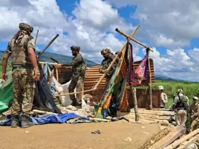 manipur  joint forces destroy militant bunkers  intensify ci operations