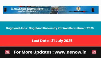 nagaland jobs   nagaland university kohima recruitment 2025