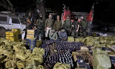 manipur  security forces bust cross border smuggling racket  seize over 6 400 liquor bottles