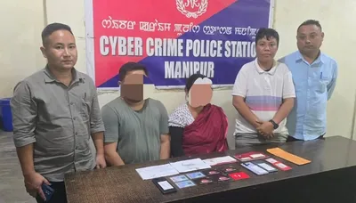 manipur police arrest two in bank account fraud bust in thoubal