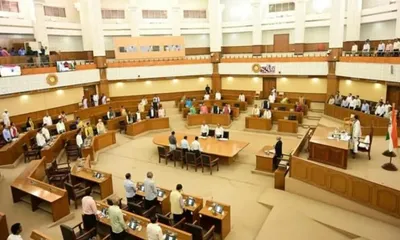 congress and cpi m  stage walkout in tripura assembly over private university bill