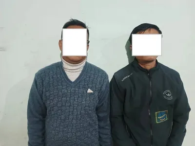 manipur  2 kcp pwgs arrested with extorted money in imphal west