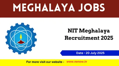 meghalaya jobs   nit meghalaya recruitment 2025