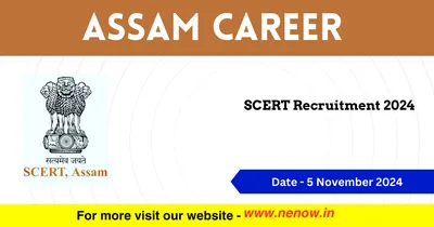 assam career   scert recruitment 2024