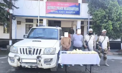 manipur police arrest two drug smugglers  seize drugs worth rs 4 2 crore