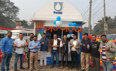 assam  purabi sets up milk booth at iocl petrol pump in khanapara