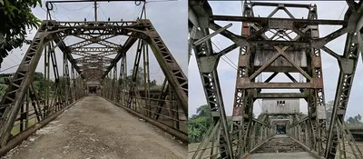 assam  movement of traffic prohibited over old dikhow bridge in sivasagar