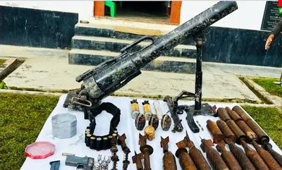 manipur  huge cache of arms and ammunition recovered in  operation river khuga 