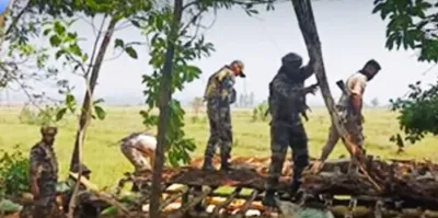 manipur  security forces destroy militant bunkers following  crpf attack