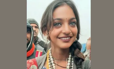 monalisa bhosle  the ‘kumbh mela beauty’  to debut in malayalam film ‘nagamma’