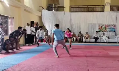 madhya pradesh  viral video of men vs women kabaddi match sparks political row