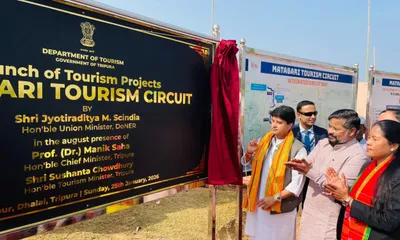 tripura  three day visit by doner minister sees rs 950 crore projects inaugurated