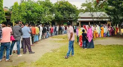 phase 3 of lok sabha elections  voting underway in four assam constituencies