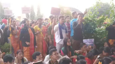 bodo students storm btc secretariat in kokrajhar over st status move