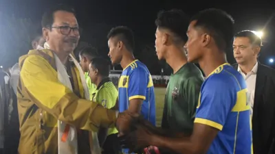 arunachal  mein kicks off 15th bodousa cup at mahadevpur 