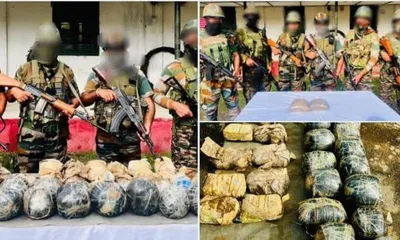 brown sugar  opium worth rs 10 cr seized along manipur myanmar border